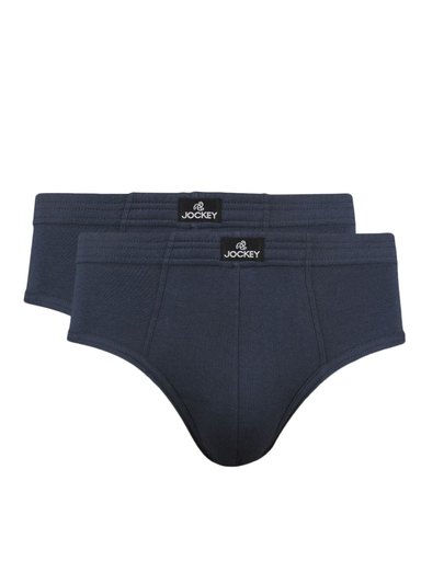 Jockey ELANCE Men Navy Blue Pack of 2 Briefs 1009