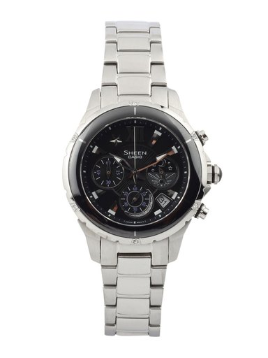 CASIO Sheen Women Black Dial Chronograph Watch SX024 SHE-5512D-1ADF